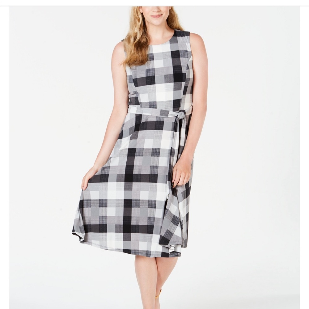 Charter Club plaid Midi Dress